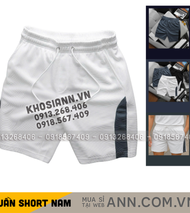 Quần Thun Nam - Quần Short Nam Lưng Thun Đươc Phối Sọc Màu Bền Đẹp Có Big Size - QB442