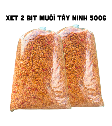 Set 2 Bịt Muối Tôm Tây Ninh Tổng 1kg - Hạt Vừa Thơm Ngon Đậm Vị - S2BMTTN1KG