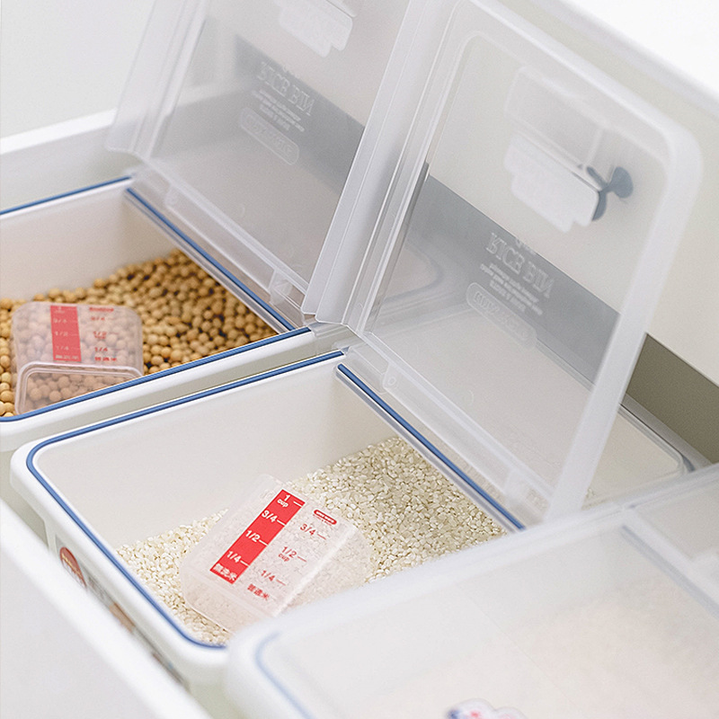 Thùng Đựng Gạo Inochi 12Kg - Thùng Đựng Gạo Chống Côn Trùng Bụi Bẩn Kèm Cốc 9 Thùng Đựng Gạo Inochi 12Kg - Thùng Đựng Gạo Chống Côn Trùng Bụi Bẩn Kèm Cốc