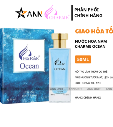 Nước Hoa Nam - Nước Hoa Charme Ocean 50ml - Hương Thơm Tươi Mát mạnh Mẽ - 8936194699039