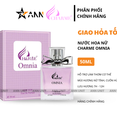 Nước Hoa Nữ - Nước Hoa Charme Omnia 50ml - Hương Thơm Nữ Tính Cuốn Hút Sang Trọng - 8936194699022