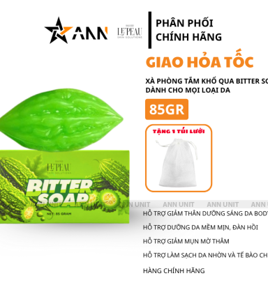 Xà Bông Tắm Trắng Body Khổ Qua Bitter Soap Le Peau 85g - XBTTKQ
