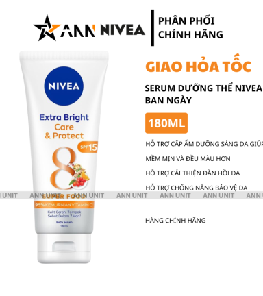 Tinh Chất Dưỡng Thể Nivea Màu Cam Ban Ngày 180ml - 8850029023113