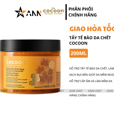 Tẩy Tế Bào Chết Cocoon Đường Thốt Nốt An Giang 200ml - 8936217700933