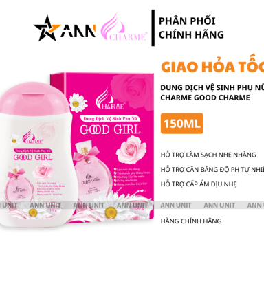 Dung Dịch Vệ Sinh Phụ Nữ Charne Good Girl 150ml - Hỗ Trợ Cấp Ẩm Làm Sạch Dịu Nhẹ - DDVSCHARMEGOOODGIRRL
