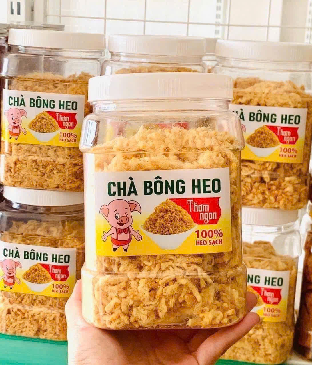 Chỗ sỉ chà Bông Heo Xù 500g Thơm Ngon 6 Chỗ sỉ chà Bông Heo Xù 500g Thơm Ngon
