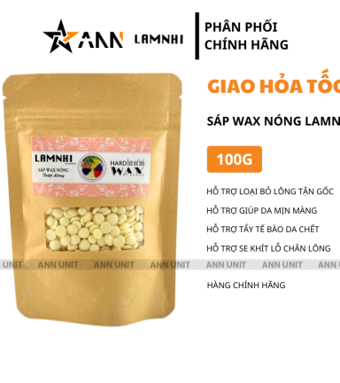 Sáp Wax Nóng Triệt Lông Lamnhi 100g - Hỗ Trợ Loại Bỏ Lông Giúp Da Mịn Màn - SWLLM150G