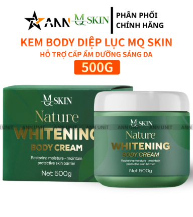 Kem Body Diệp Lục Mq Skin 500g - Kem Body Mqskin Nature Whitening Body Cream Chính Hãng - KBDLMQSKIN500G