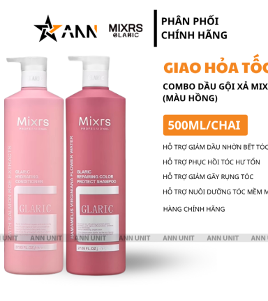 Combo Gội Xả Mixrs Màu Hồng 500ml - MIXRSHONG