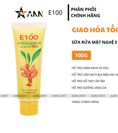 Sữa Rửa Mặt Nghệ E100 100g - 8935125812493