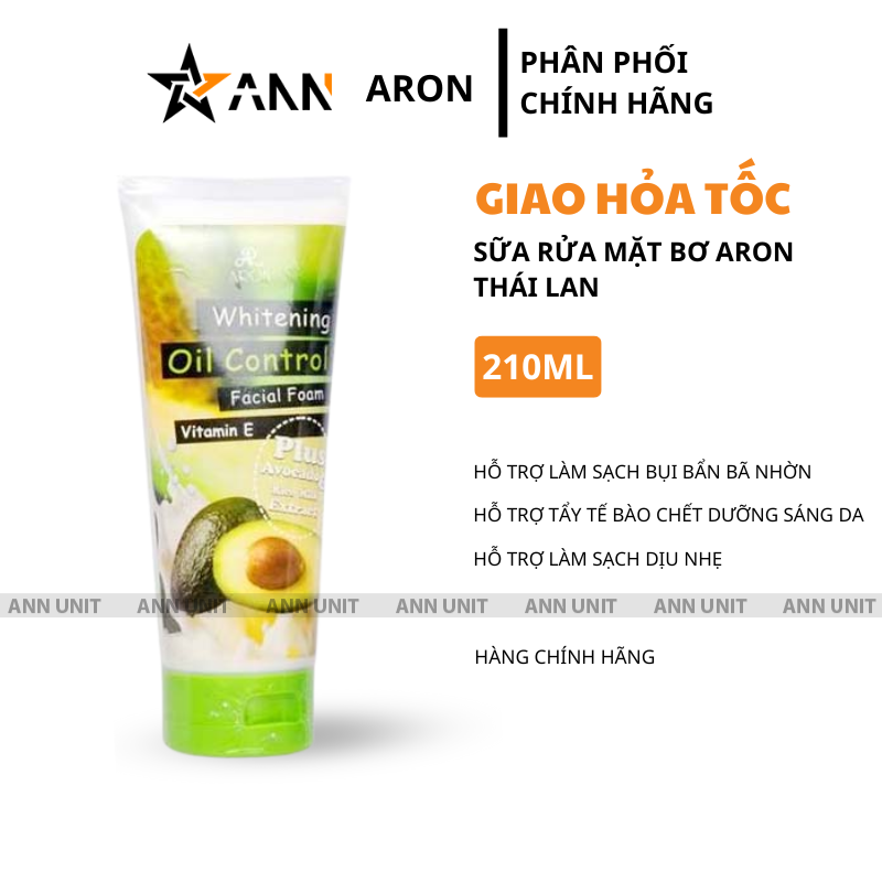 26522_1_20250801092831-1.png Sữa Rửa Mặt Bơ Thái Lan Aron 210ml - 8850722092027