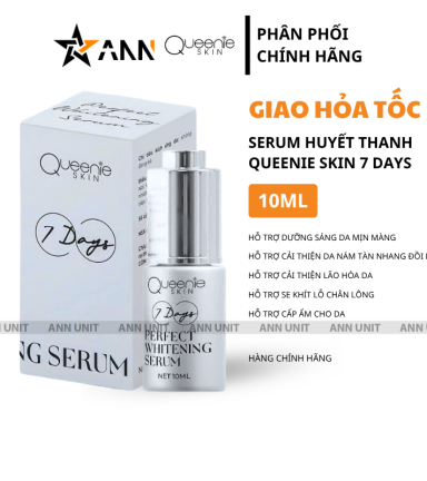 Serum Huyết Thanh Queenie Skin 7 Days 10ml - SRHUYETTHANH10ML
