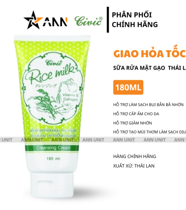 Sữa Rửa Mặt Gạo Thái Lan Civic 18ml - 8850722091945