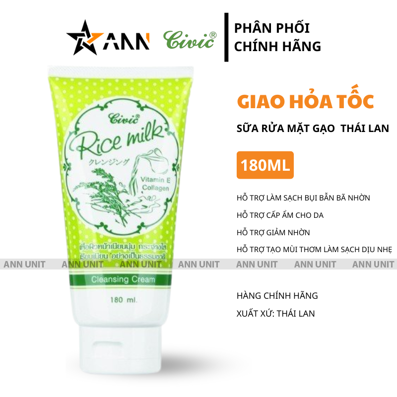 26533_1_20250801115158-2.png Sữa Rửa Mặt Gạo Thái Lan Civic 18ml - 8850722091945