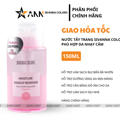 Nước Tẩy Trang Sivanna Colors 150ml Phù Hợp Với Da Nhạy Cảm - 8858994400182