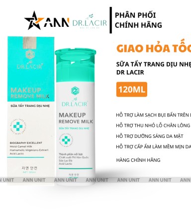 Sữa Tẩy Trang Dr Lacir Makeup Remove Milk 120ml - 8923528007374