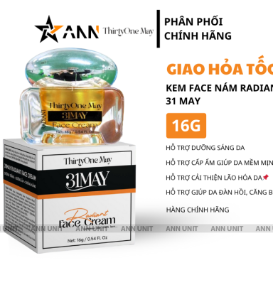 Kem Face Nám 31may Radiant - Kem Dưỡng Radiant Thirty One May 16g - 8938562528057