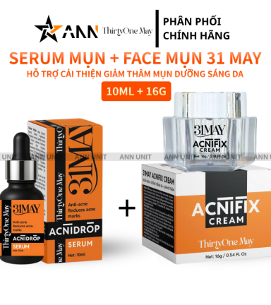 Combo Kem Mụn 31may Acnifix 15g & Serum Mụn 31may Acnidrop 10ml - Mỹ Phẩm Thirty One May - CBMUN31MAY