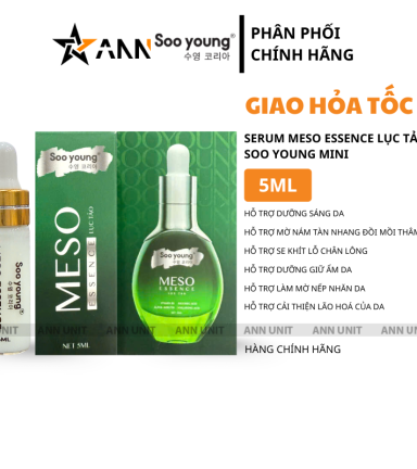 Serum Meso Essence Lục Tảo Soo Young Mini 5ml - Dành Cho Da Nám - 8938532152022MINI5ML