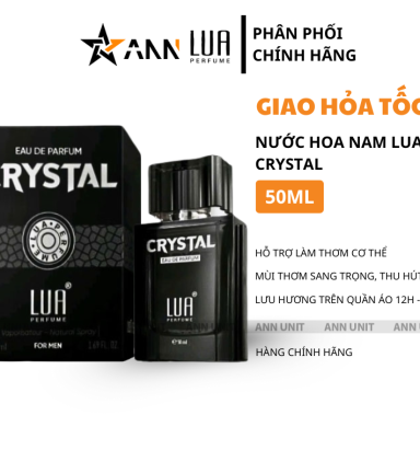 Nước Hoa Nam Lua Crystal 50ml - Hương Thơm Sang Trọng Thu Hút - 8936095373021