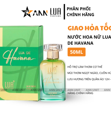 Nước Hoa Nữ Lua Havana 50ml - Hương Thơm Ngọt Ngào Cuốn Hút - 8936095373823