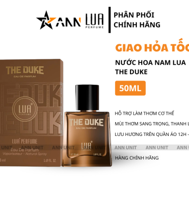 Nước Hoa Nam Lua The Duke 50ml - Hương Thơm Sang Trọng Cổ Điển Thanh Lịch - 8936095373922