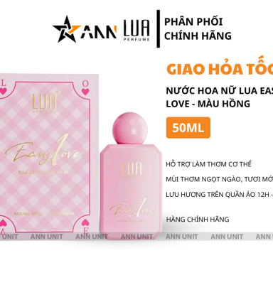 Nước Hoa Nữ Lua Easy Love 1 Màu Hồng 50ml - Hương Thơm Ngọt Ngào Tươi Mới - 8936095373625