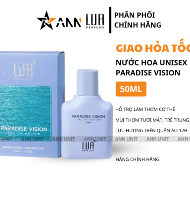 Nước Hoa Unisex Lua Paradise Vision 50ml - Hương Thơm Tươi Mát Trẻ Trung - 8936095373595