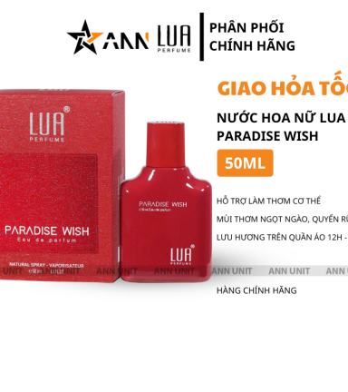 Nước Hoa Nữ Lua Paradise Wish 50ml - Hương Thơm Ngọt Ngào Quyến Rũ - 8936095373601