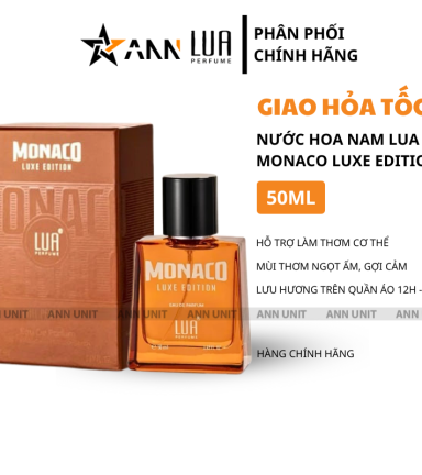 Nước Hoa Nam Lua Monaco Luxe Edition 50ml - Hương Thơm Ngọt Ấm Gợi Cảm - LUAMONACO50ML