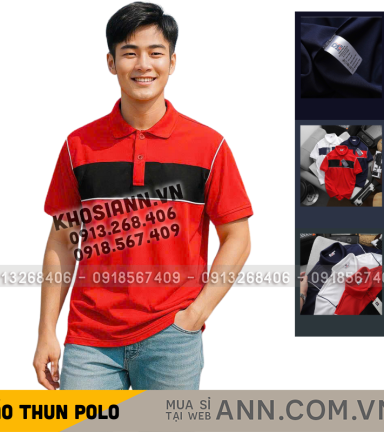 Áo Thun Nam Polo Cổ Bẻ SRB Phối Sọc Màu Trước Ngực (Có size 3x) - CS281