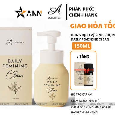 Dung Dịch Vệ Sinh A Cosmetics Daily Feminine Clean - Tặng Nước Hoa Vùng Kín - DDVSA