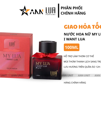 Nước Hoa Nữ Lua My Lua I Want Lua 100ml - Hương Thơm Thanh Lịch Sang Trọng - 8936095373175