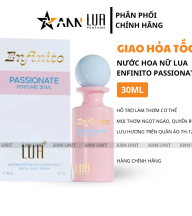 Nước Hoa Nữ Lua Enfinito Passionate Perfume 30ml - Hương Thơm Ngọt Ngào Quyến Rũ - 8936095373915