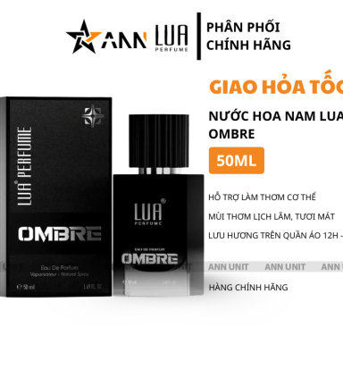 Nước Hoa Lua Nam Ombre 50ml - Hương Thơm Lịch Lãm Tươi Mát - 8936095372994