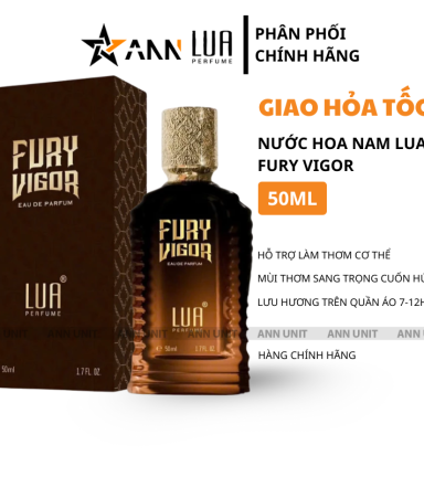 Nước Hoa Nam Lua Fury Vigor 50ml - Hương Thơm Sang Trọng Cuốn Hút - LUAFURYVIGOR50ML