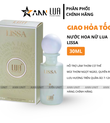 Nước Hoa Nữ Lua Lissa 30ml - Hương Thơm Ngọt Ngào Quyến Rũ - 8936095373977