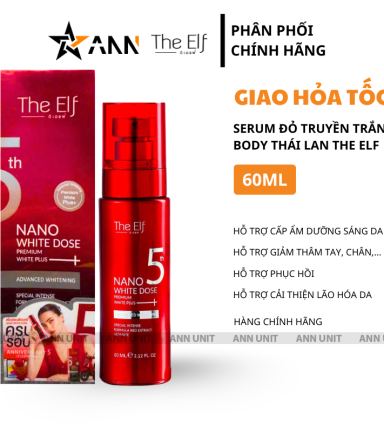 Serum Đỏ Truyền Trắng Body Thái Lan The Elf 60ml - Serum Thái Lan Dưỡng Sáng Da - 8859807900011