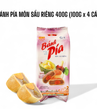 Bánh Pía Môn Sầu Riêng Tân Huê Viên Thơm Ngon 600g (150g x 4 cái) - 8936014315507