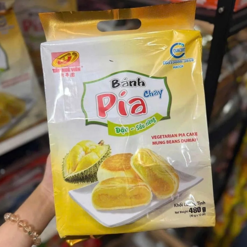 26636_85_20250828150028-3.png Bánh Pía Chay Đậu Sầu Riêng Tân Huê Viên Thơm Ngon 480g (40g x 12 cái) - 8936014316610