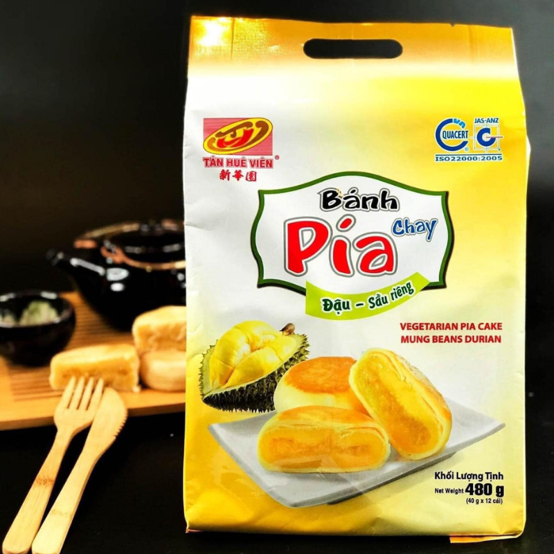 Nơi lấy sỉ bánh Pía Chay Đậu Sầu Riêng Tân Huê Viên Thơm Ngon 480g (40g x 12 cái) 6 Nơi lấy sỉ bánh Pía Chay Đậu Sầu Riêng Tân Huê Viên Thơm Ngon 480g (40g x 12 cái)
