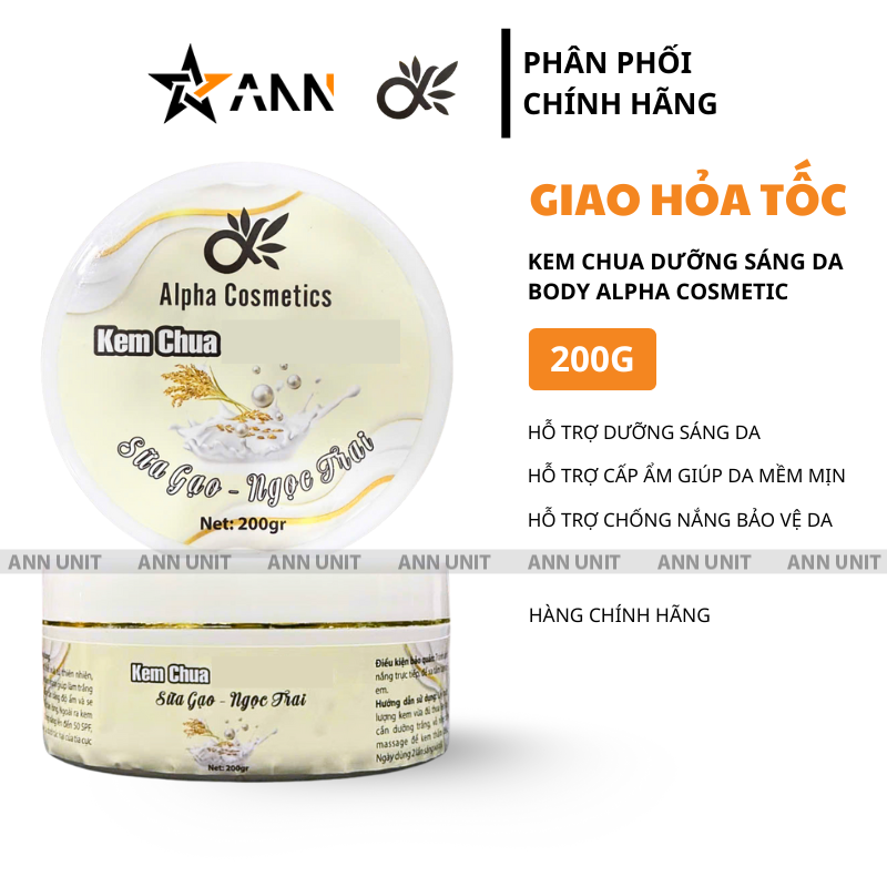 26640_1_20250828183941-1.png Kem Chua Kích Trắng Da Body Sữa Gạo Ngọc Trai Alpha Cosmetic 200g - Kem Cốt Trắng Da Body - KCKTAC200G