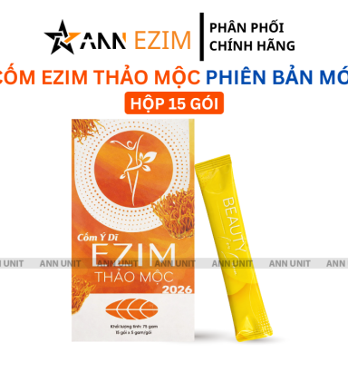 Cốm Ezim Thảo Mộc Hộp 15 gói - Phiên Bản Mới - 8936230180057