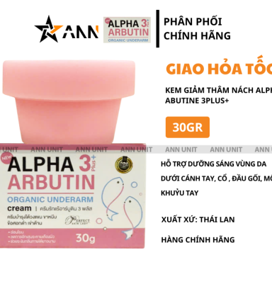 Kem Thâm Nách Alpha Arbutin 3plus Organic Underarm Cream 30g - 8857103840116