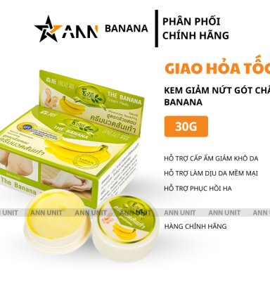 Kem Hỗ Trợ Cải Thiện Nứt Gót Chân Banana 30g - Kem Nứt Gót Chân Banana - 8858845310431