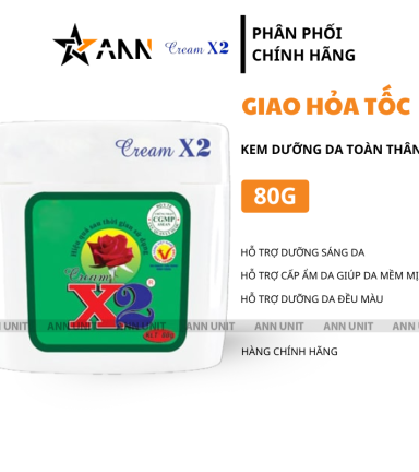 Kem Dưỡng Sáng Da Toàn Thân Cream X2 Đăng Dương 80g - 8936061330881