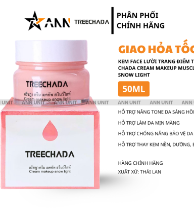 Kem Face Lười Trang Điểm Tree Chada CreamMakeup Muscle Snow Light 50ml - 8857200222693