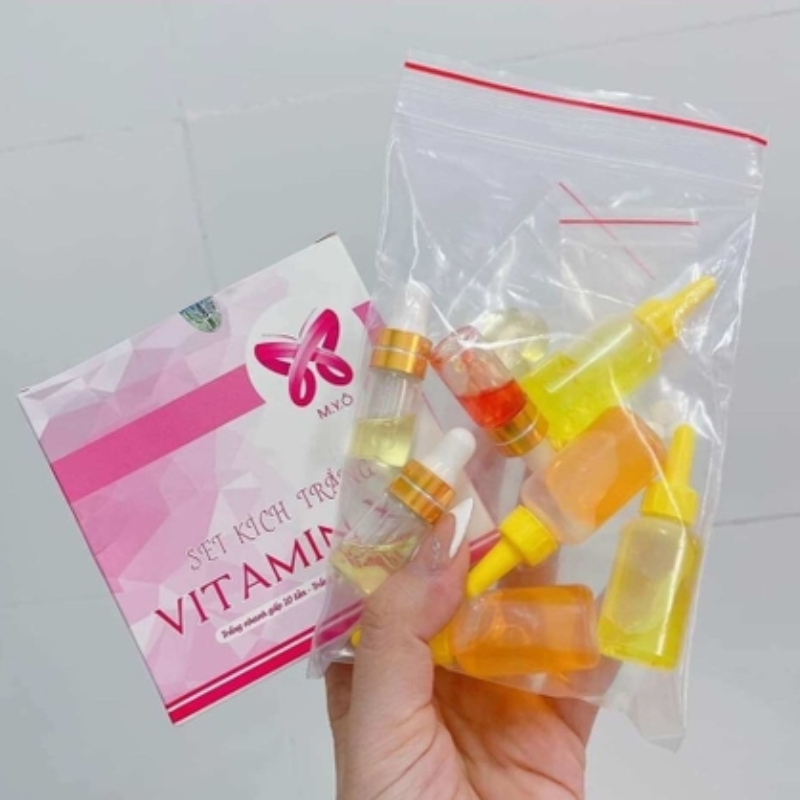 Set 1 Bộ 17 Sản Phẩm Kích Trắng Da Vitamin x10 Myo 8 Set 1 Bộ 17 Sản Phẩm Kích Trắng Da Vitamin x10 Myo