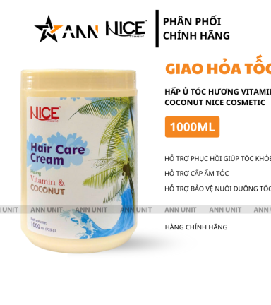 Kem Hấp Ủ Tóc Hương Vitamin & Coconut Nice Cosmetic 1000ml - 8936117350290