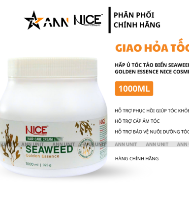 Kem Hấp Ủ Tóc Tảo Biển Seaweed Golen Esence Nice Cosmetic 1000ml - 8936117354472